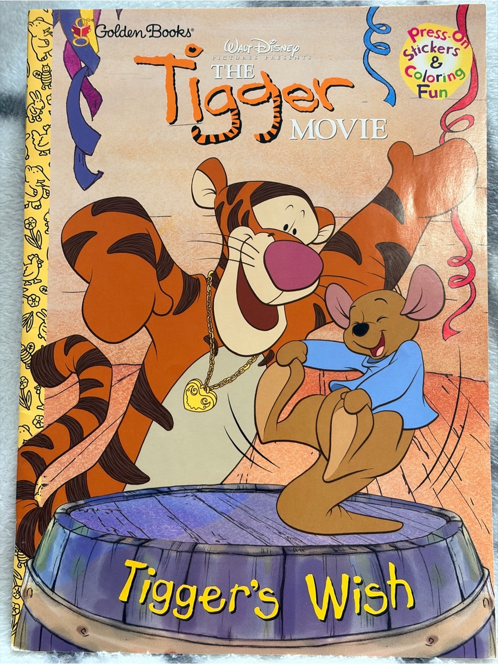 1999 Tigger's Wish Coloring & Sticker Activity Book with Stickers/Like New/EUC